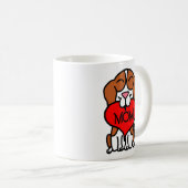 Cartoon Beagle Mama Kaffeetasse (VorderseiteRechts)