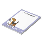 Cartoon Beagle Notizblock (Rotiert)