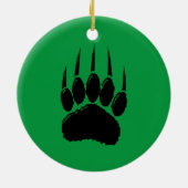 Cartoon Bear Paw Prints Keramik Ornament (Hinten)