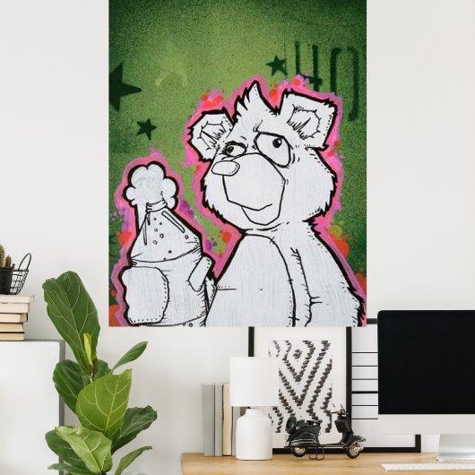 Cartoon Bear Poster (Heimbüro)