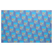 Cartoon Bearded Collie v2 Weaves Stoff (Fat Quarter (45,7 x 55,9 cm))