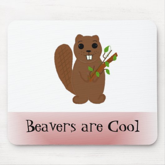 Cartoon Beaver Mousepad (Vorne)
