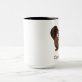 Cartoon Beaver Tasse (Zentrum)