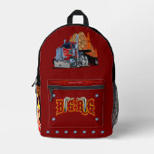 Cartoon Bedruckter Rucksack (Vorderseite)