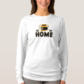 Cartoon Bee and Honey Jar "ZUHAUSE" T - Shirt (Vorderseite)