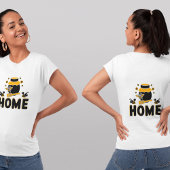 Cartoon Bee and Honey Jar "ZUHAUSE" T - Shirt