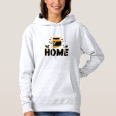 Cartoon Bee and Honey Jar "ZUHAUSE" T - Shirt (Vorderseite)