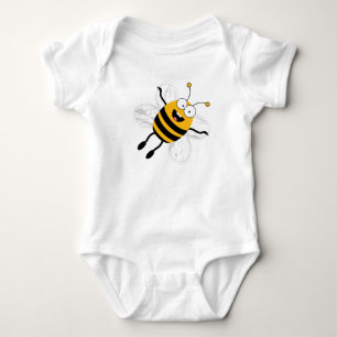 Cartoon Bee Baby Strampler