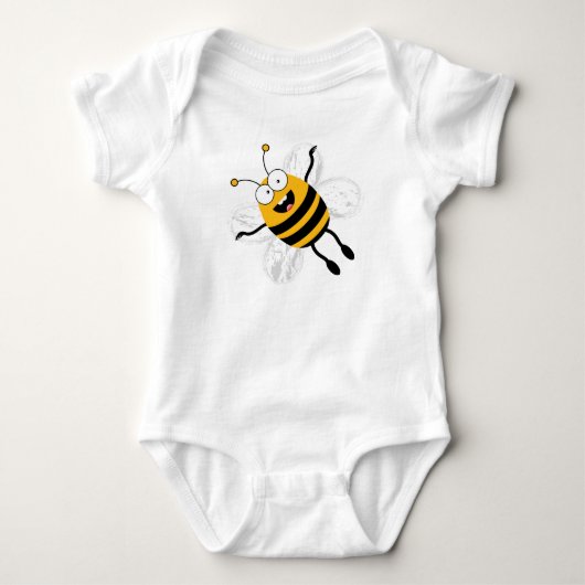Cartoon Bee Baby Strampler (Vorderseite)