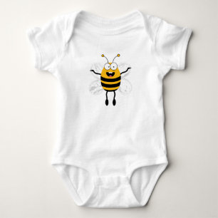 Cartoon Bee Baby Strampler