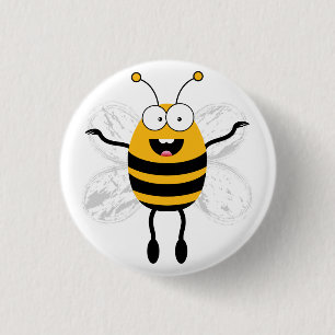 Cartoon Bee Button