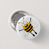 Cartoon Bee Button (Vorne & Hinten)