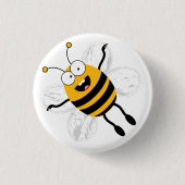 Cartoon Bee Button (Vorderseite)