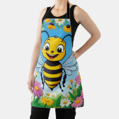 Cartoon Bee Farbige Blume Schürze (InSitu)