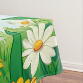 Cartoon Bee Farbige Blume Tischdecke (Beispiel)