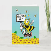 Cartoon Bee for Vatertag Karte (Vorderseite)
