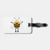 Cartoon Bee Gepäckanhänger (Rückseite horizontal)