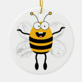 Cartoon Bee Keramikornament (Vorne)