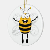 Cartoon Bee Keramikornament (Links)