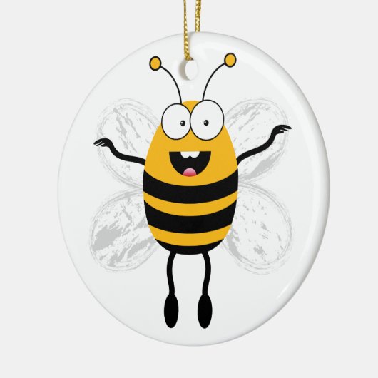 Cartoon Bee Keramikornament (Links)