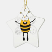 Cartoon Bee Keramikornament (Links)