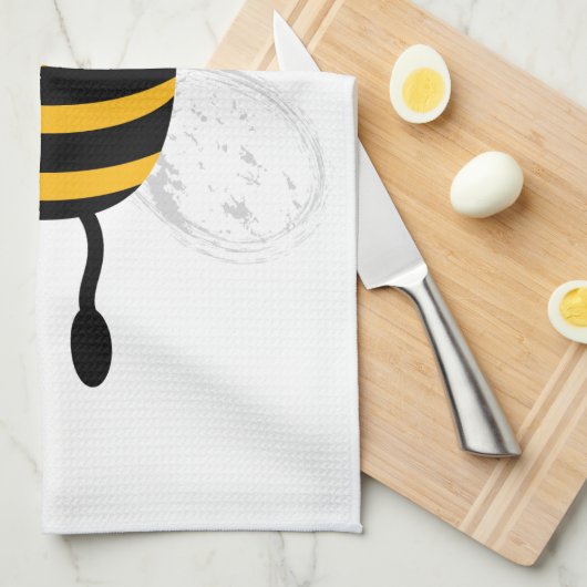 Cartoon Bee Küchentuch (Viertel Falte)
