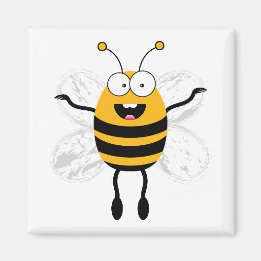 Cartoon Bee Magnet (Vorne)