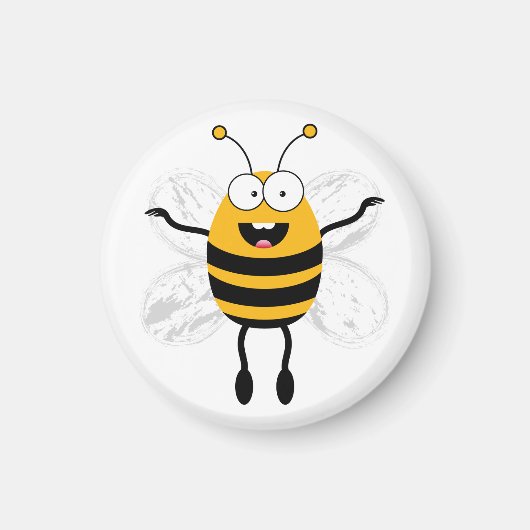Cartoon Bee Magnet (Vorne)