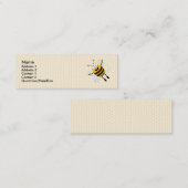Cartoon Bee Mini Visitenkarte (Vorne/Hinten)