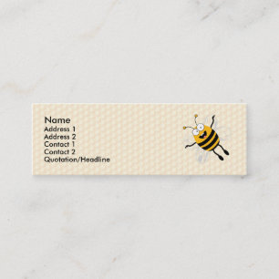 Cartoon Bee Mini Visitenkarte