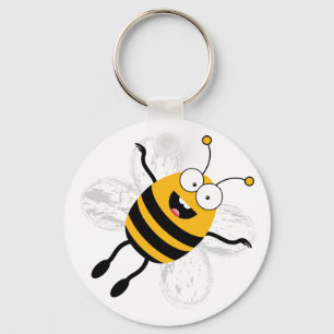 Cartoon Bee Schlüsselanhänger