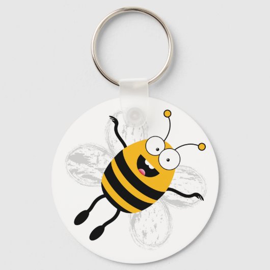 Cartoon Bee Schlüsselanhänger (Vorderseite)