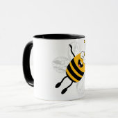 Cartoon Bee Tasse (Vorderseite Links)