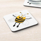 Cartoon Bee Untersetzer (Linke Seite)