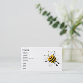 Cartoon Bee Visitenkarte (Stehend Vorderseite)