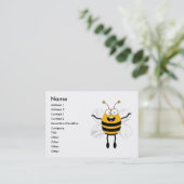 Cartoon Bee Visitenkarte (Stehend Vorderseite)