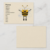 Cartoon Bee Visitenkarte (Vorne/Hinten)
