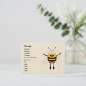 Cartoon Bee Visitenkarte (Stehend Vorderseite)