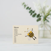 Cartoon Bee Visitenkarte (Stehend Vorderseite)