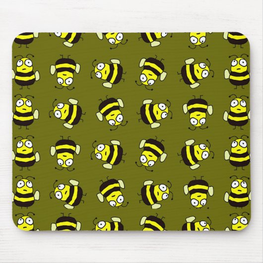 Cartoon Bees Mousepad (Vorne)