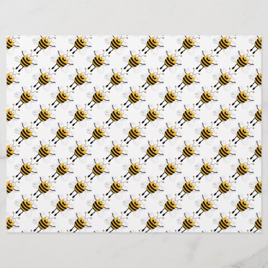 Cartoon Bees Pattern Flyer (Vorne)