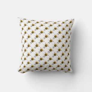 Cartoon Bees Pattern Kissen