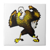 Cartoon bekämpft Adler Fliese (Vorderseite)