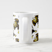 Cartoon bekämpft Adler Jumbo-Tasse (Rückseite)