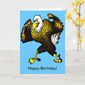 Cartoon bekämpft Adler Karte (Gelbe Blume)