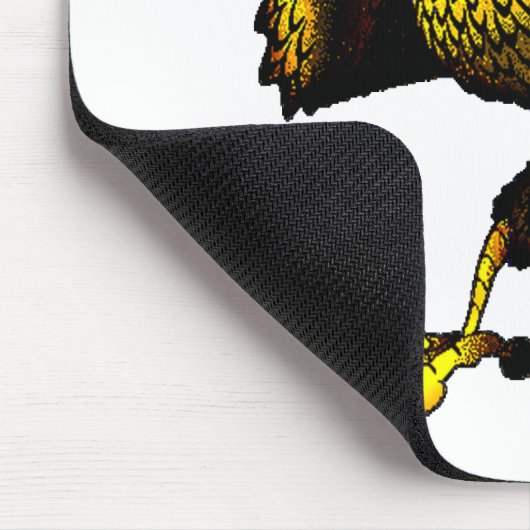 Cartoon bekämpft Adler Mousepad (Ecke)