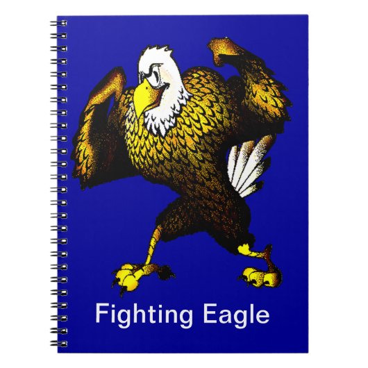 Cartoon bekämpft Adler Notizblock (Vorderseite)