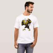 Cartoon bekämpft Adler T-Shirt (Vorne ganz)