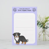 Cartoon Bernese Gebirgshund Briefpapier (Stehend Vorderseite)
