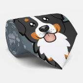 Cartoon Bernese Mountain Dog Krawatte (Gerollt)